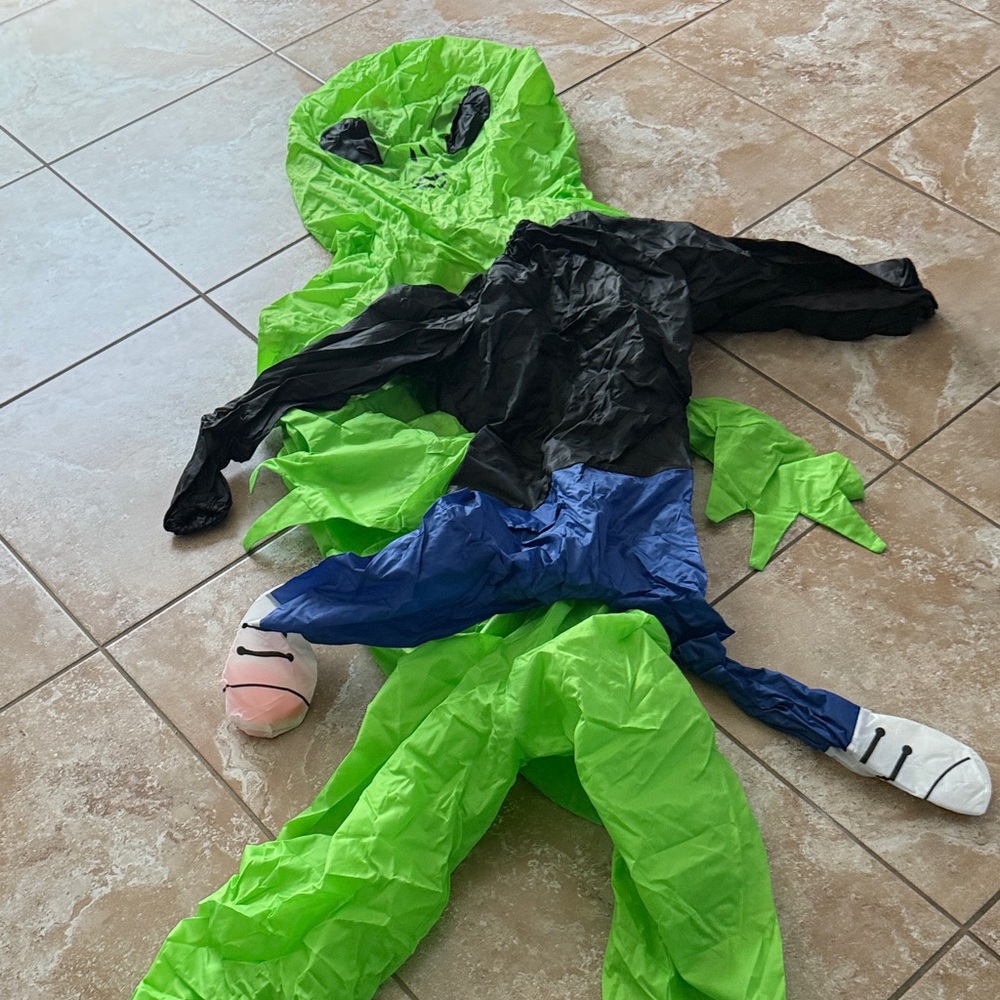 Green and Black Alien Adult Costume